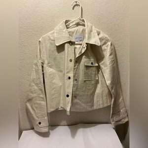 Ei8ht dreams Cream Utility Jacket with Pocket Detail size S